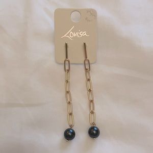Chain dangle earrings NEVER WORN